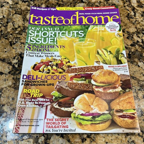 Lot Of Taste Of Homes Cooking Back Issues Recipes Magazines 2011 set Of 6 - Picture 11 of 16